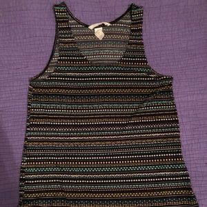 PATTERNED TANK TOP (SIZE XS)